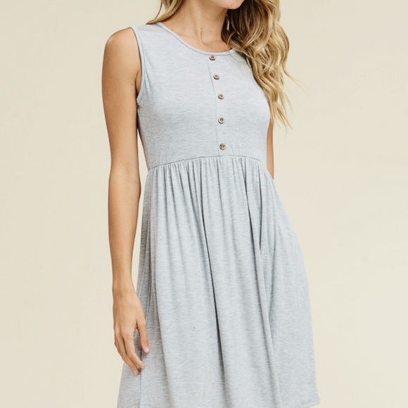 Gray Midi Dress - Picture 2 of 2